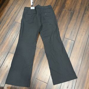 Express Editor Flare Leg Black Dress Pants Women's Size 2S  Straight Through Hip